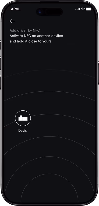Arrival app — Key & access